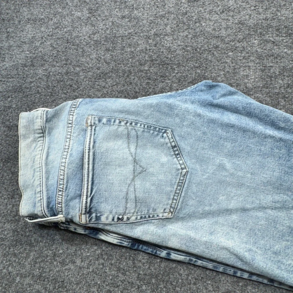 Polo Ralph Lauren Jeans Mens 33x30 Blue Varick Slim Straight Light Wash Stretch